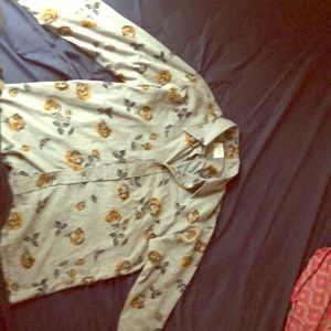 Floral button down